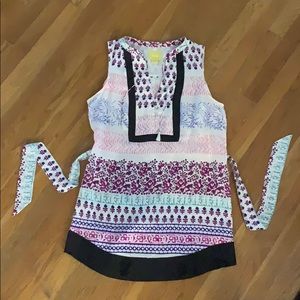 Beautiful Anthropology Silk Tunic Dress
